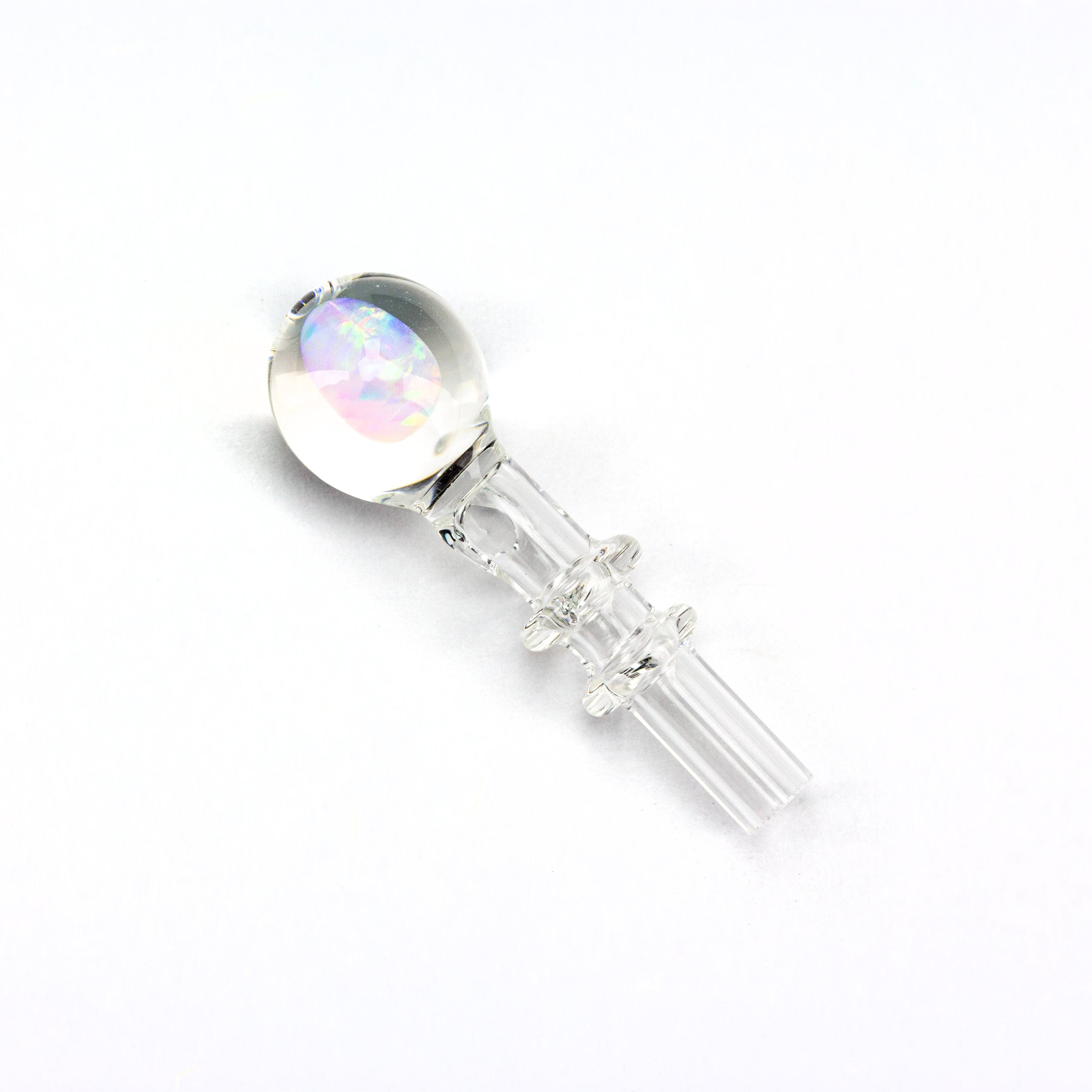 Lid Glass Clear Peak Pro Opal Joystick Cap #LID06 - Planet Caravan